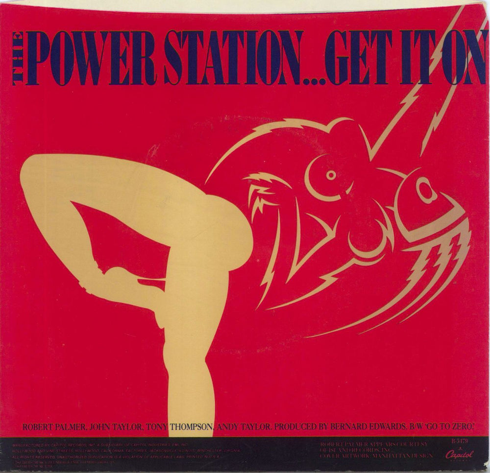 The Power Station Get It On US 7" vinyl single (7 inch record / 45)