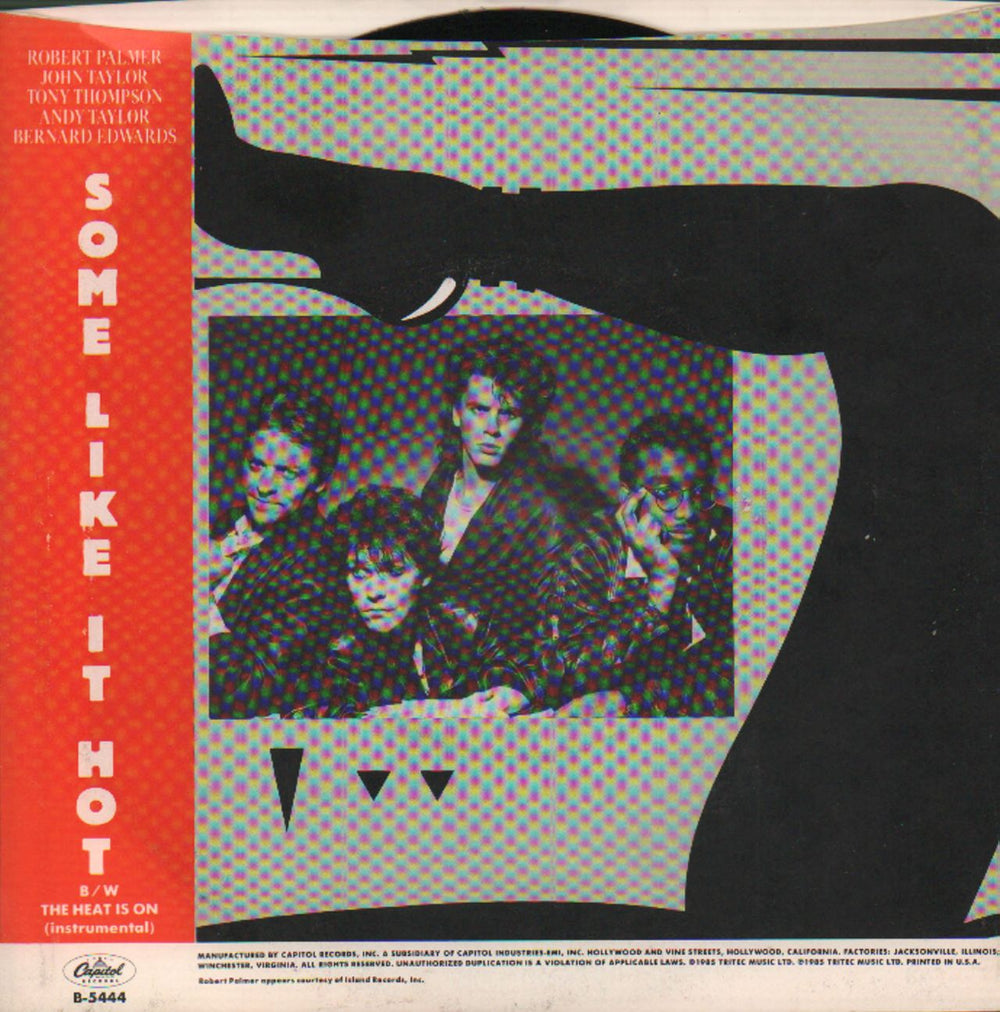 The Power Station Some Like It Hot US 7" vinyl single (7 inch record / 45) POW07SO12808