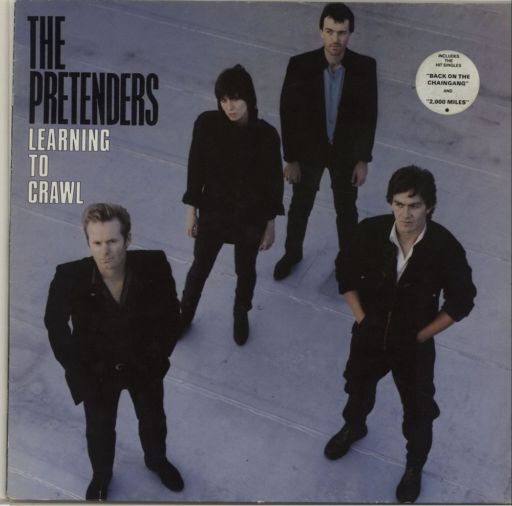 The Pretenders Learning To Crawl - stickered p/s UK vinyl LP album (LP record) WX2