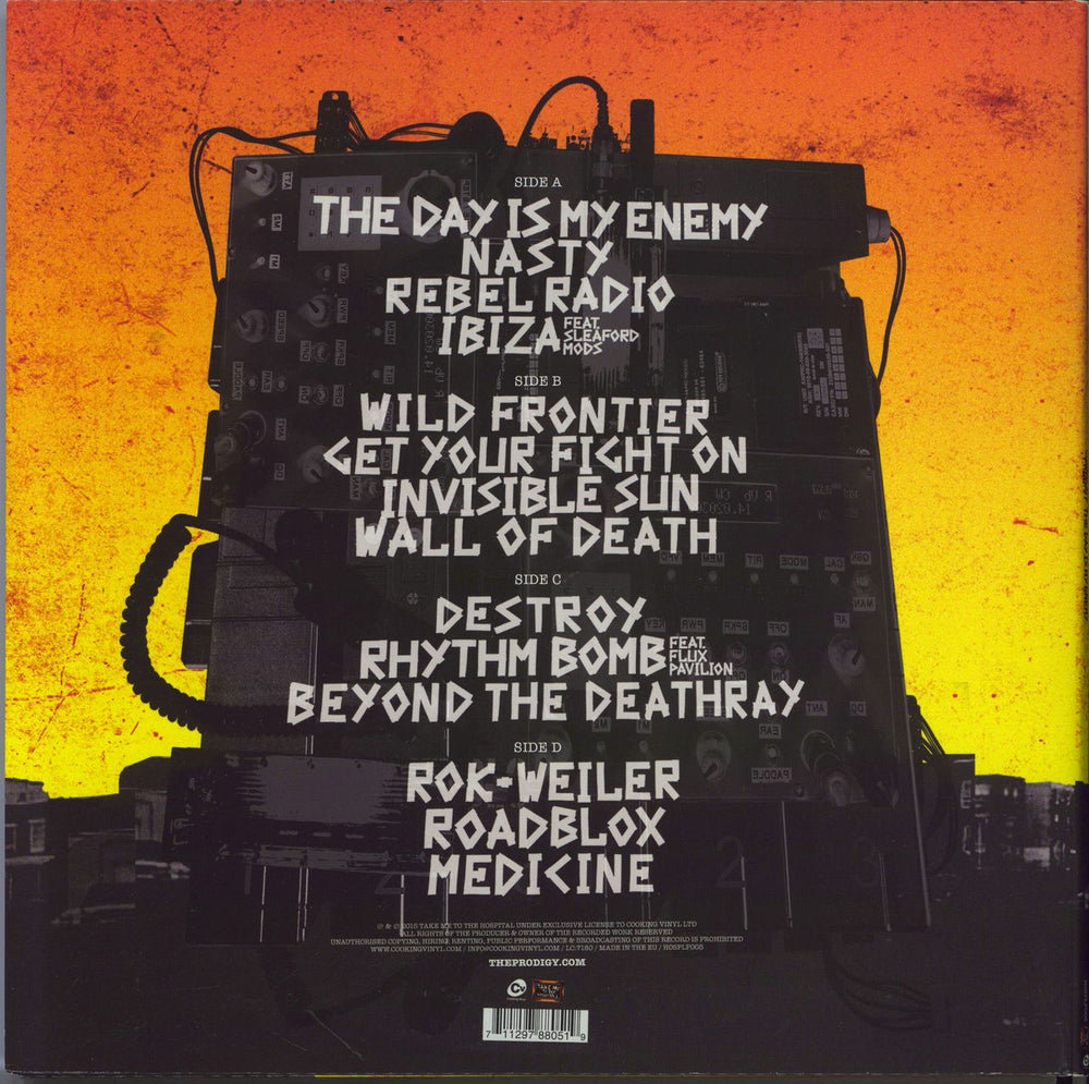 The Prodigy The Day Is My Enemy UK 2-LP vinyl record set (Double LP Album) 711297880519