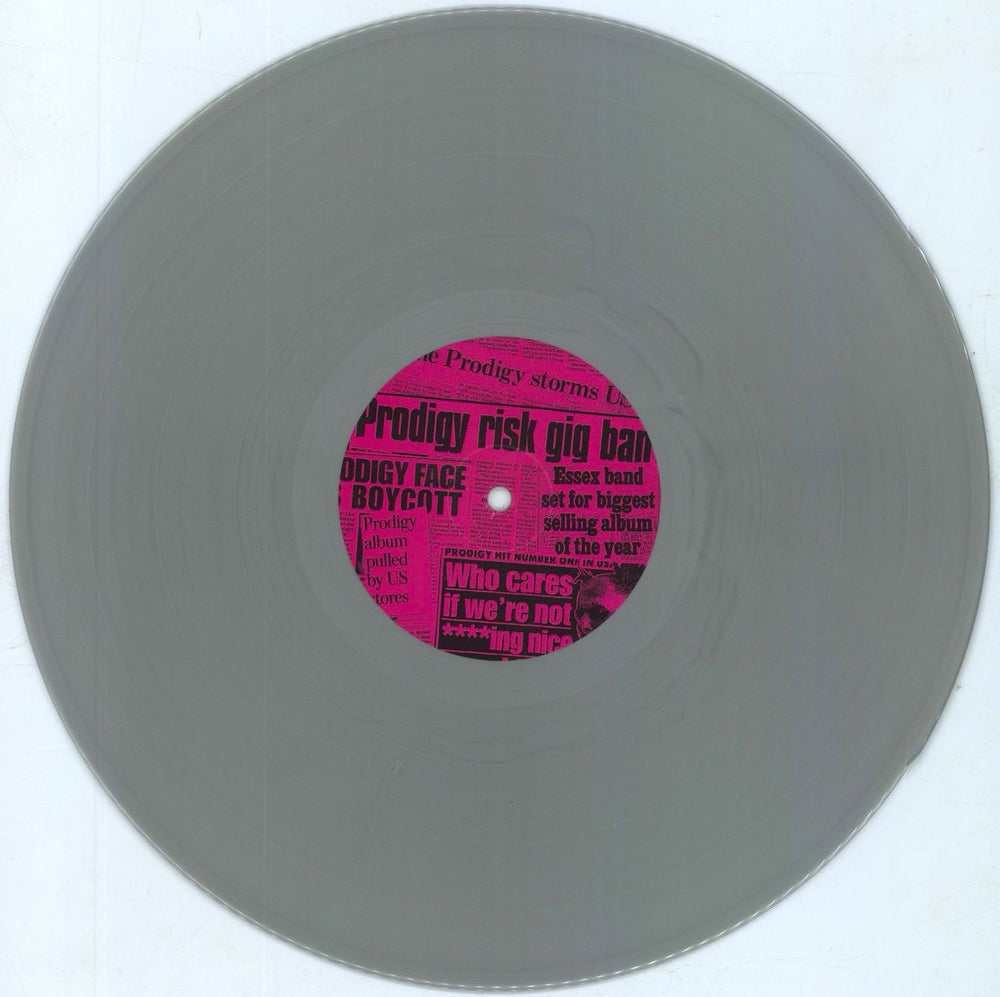 The Prodigy Their Law: The Singles 1990-2005 - Silver Vinyl + Shrink UK 2-LP vinyl record set (Double LP Album) PDG2LTH811281