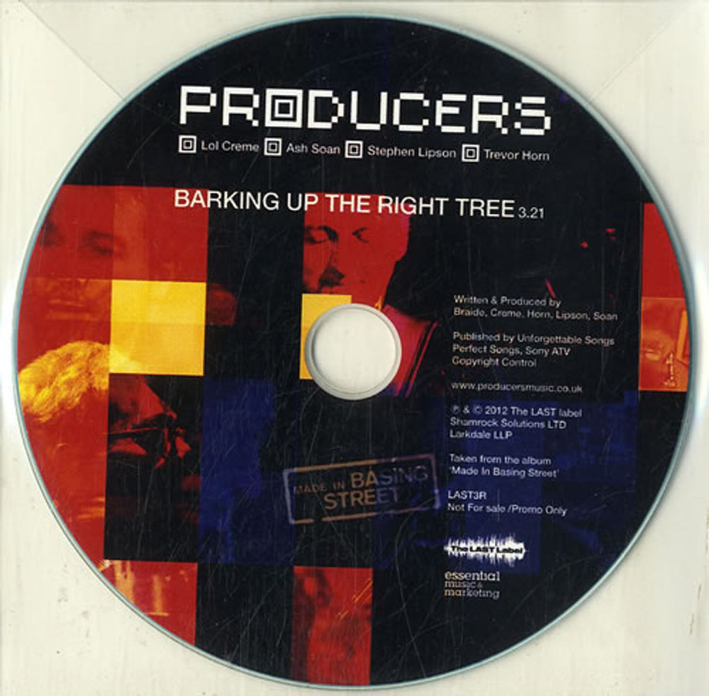 The Producers Barking Up The Right Tree UK Promo CD-R acetate LAST3R