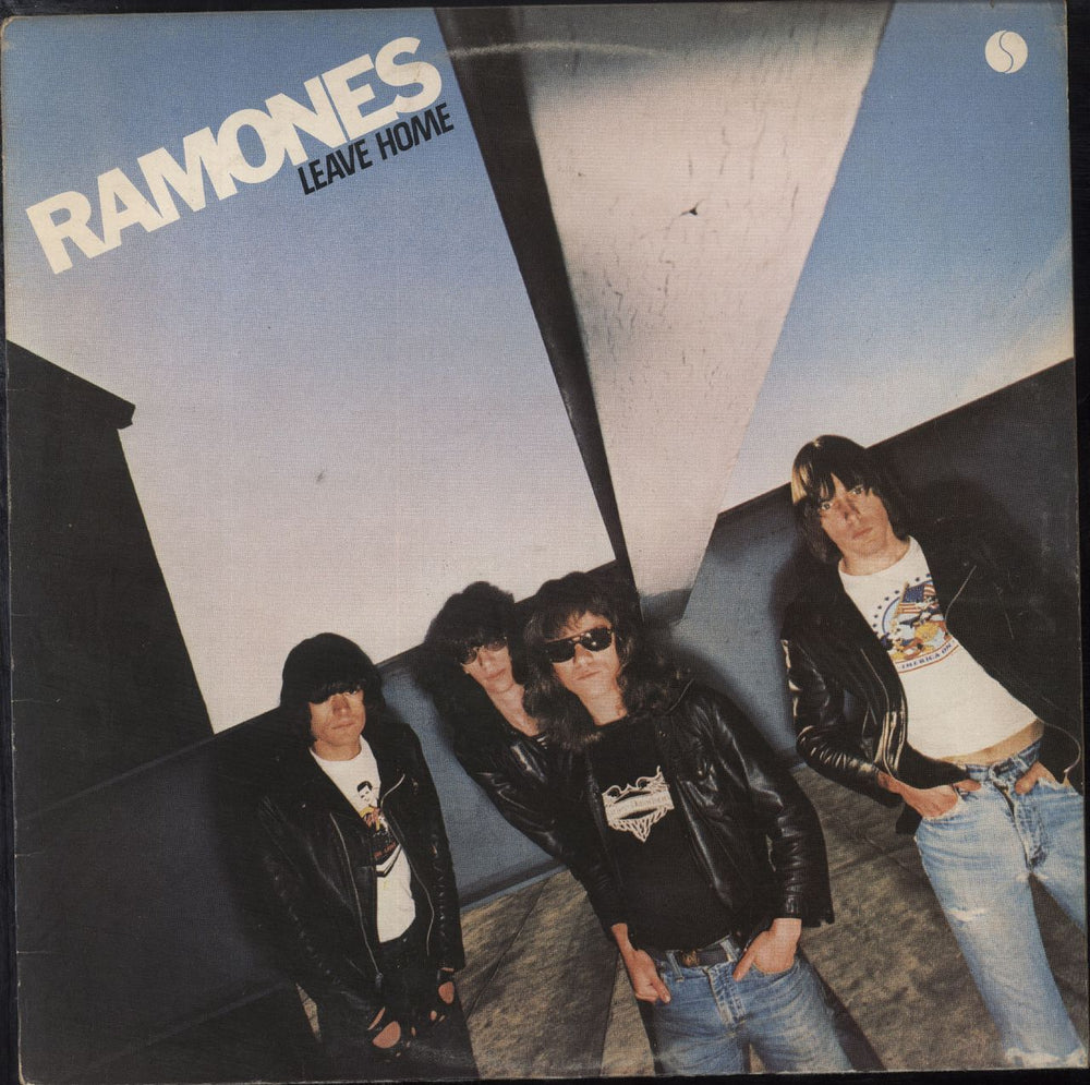 The Ramones Leave Home - 2nd issue UK vinyl LP album (LP record) 9103-254