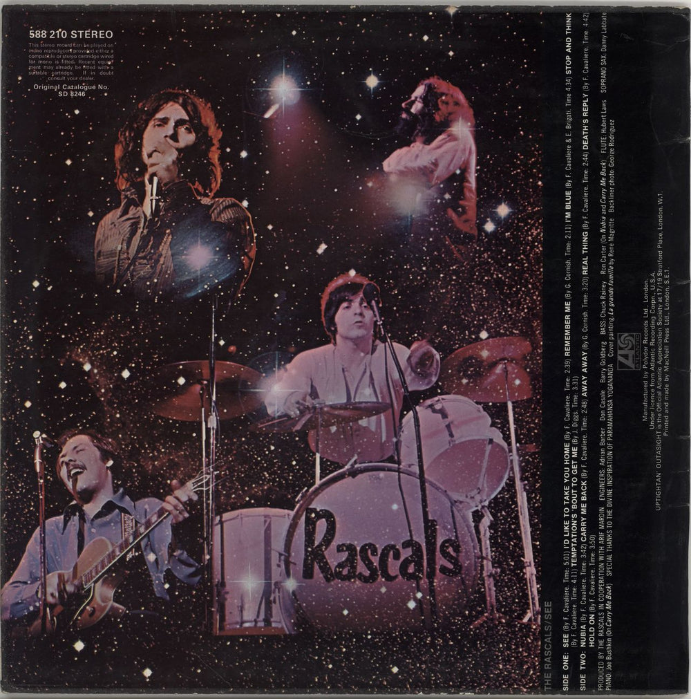 The Rascals (60s) See - Plum & Red UK vinyl LP album (LP record)