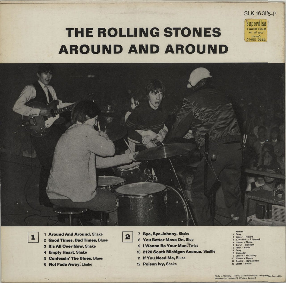 The Rolling Stones Around And Around - EX German vinyl LP album (LP record) ROLLPAR90149