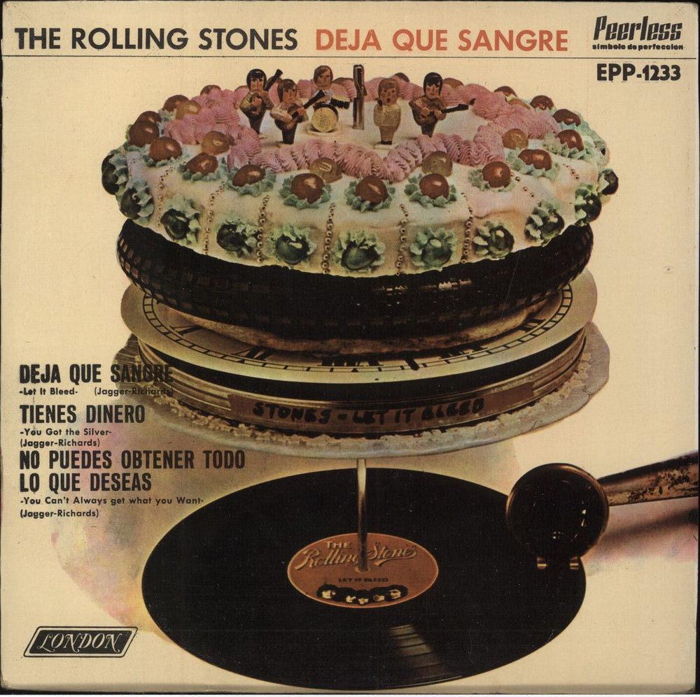 The Rolling Stones Deja Que Sangre - 3RD Mexican 7" vinyl single (7 inch record / 45) EPP-1233