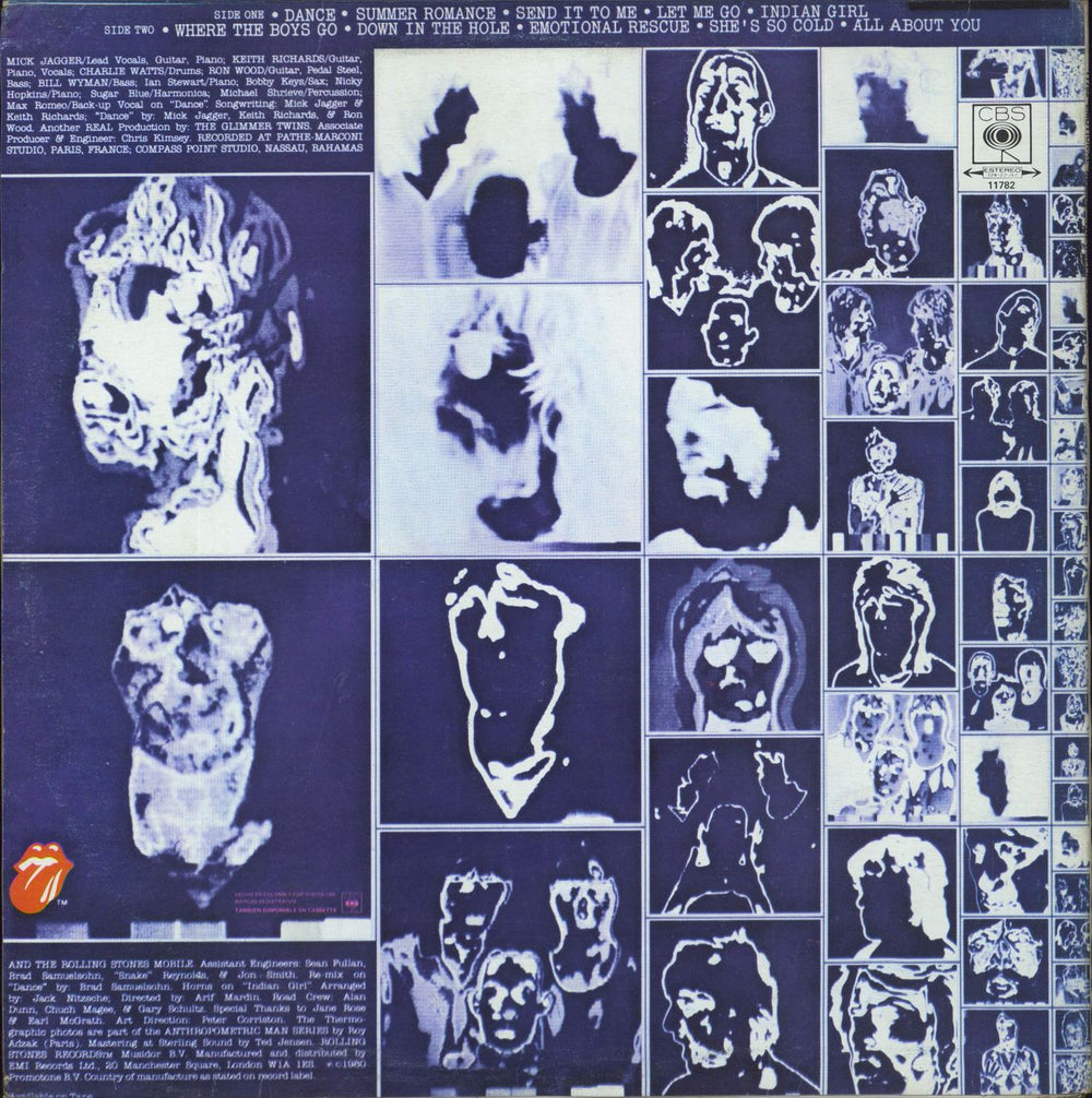 The Rolling Stones Emotional Rescue Colombian vinyl LP album (LP record)