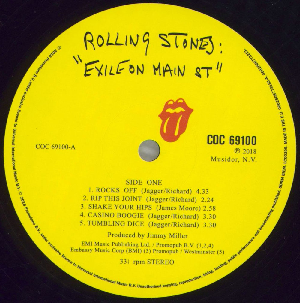 The Rolling Stones Exile On Main St - Half Speed Master 180 Gram UK 2-LP vinyl record set (Double LP Album) ROL2LEX827663