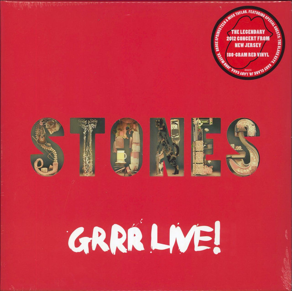 The Rolling Stones GRRR Live! - 180 Gram Red - Sealed UK 3-LP vinyl record set (Triple LP Album) 4844234