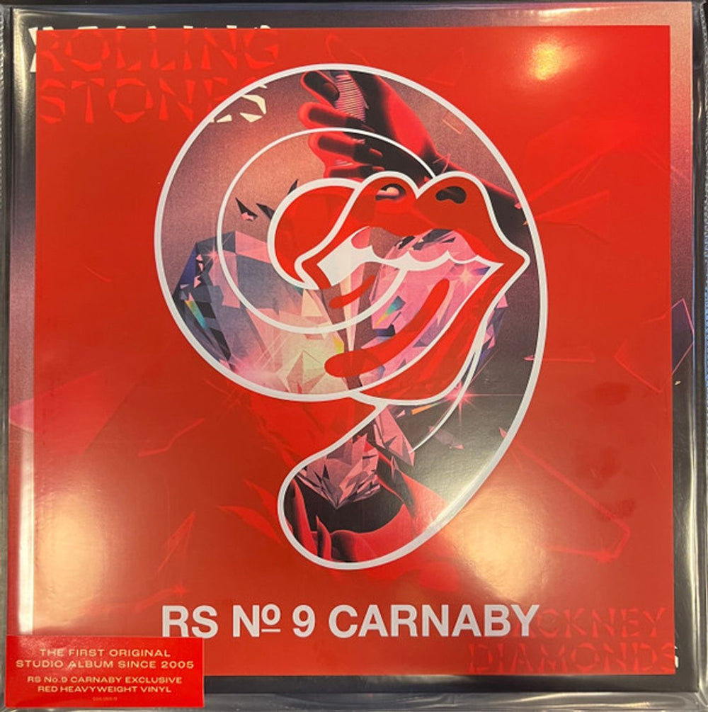 The Rolling Stones Hackney Diamonds - RS No.9 Carnaby Red Vinyl + Logo Outer Sleeve UK vinyl LP album (LP record) 558083-9