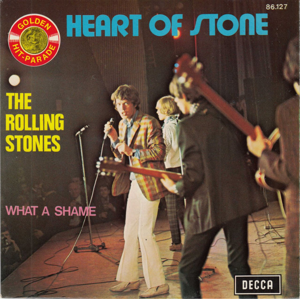 The Rolling Stones Heart Of Stone - Golden Hit-Parade - 3m French 7" vinyl single (7 inch record / 45) 86.127