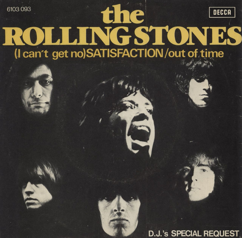 The Rolling Stones (I Can't Get No) Satisfaction - D.J.'s Special Request Dutch 7" vinyl single (7 inch record / 45) 6103093