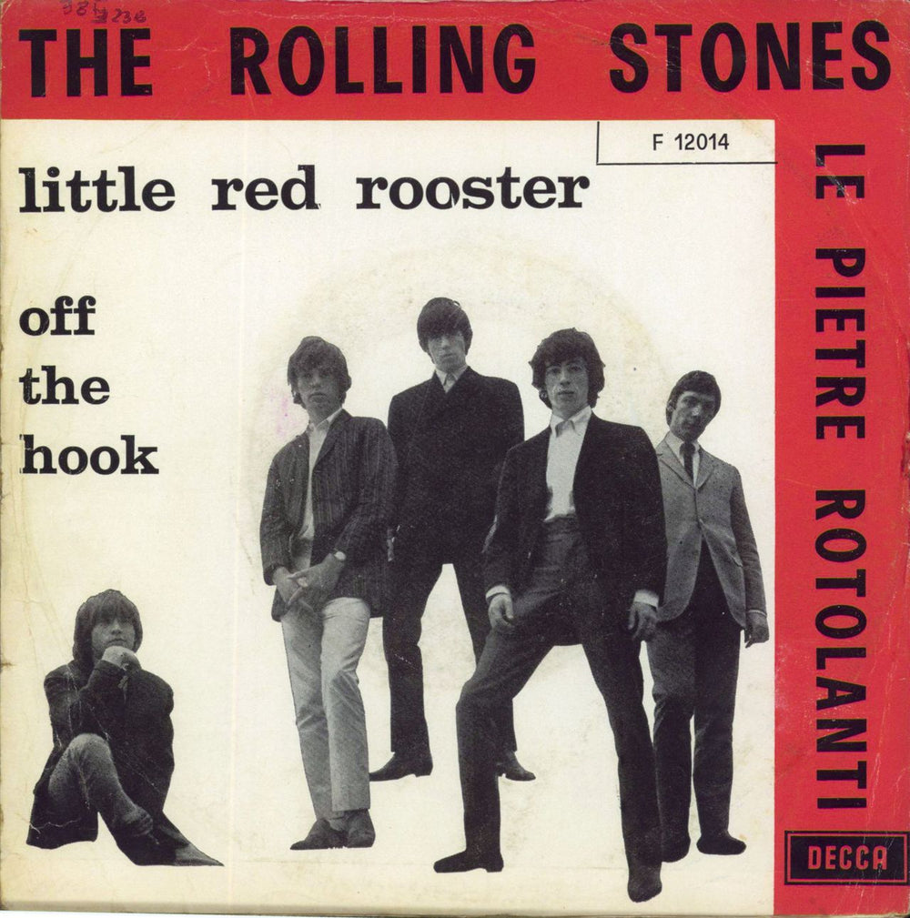 The Rolling Stones Little Red Rooster - Red p/s Italian 7" vinyl single (7 inch record / 45)