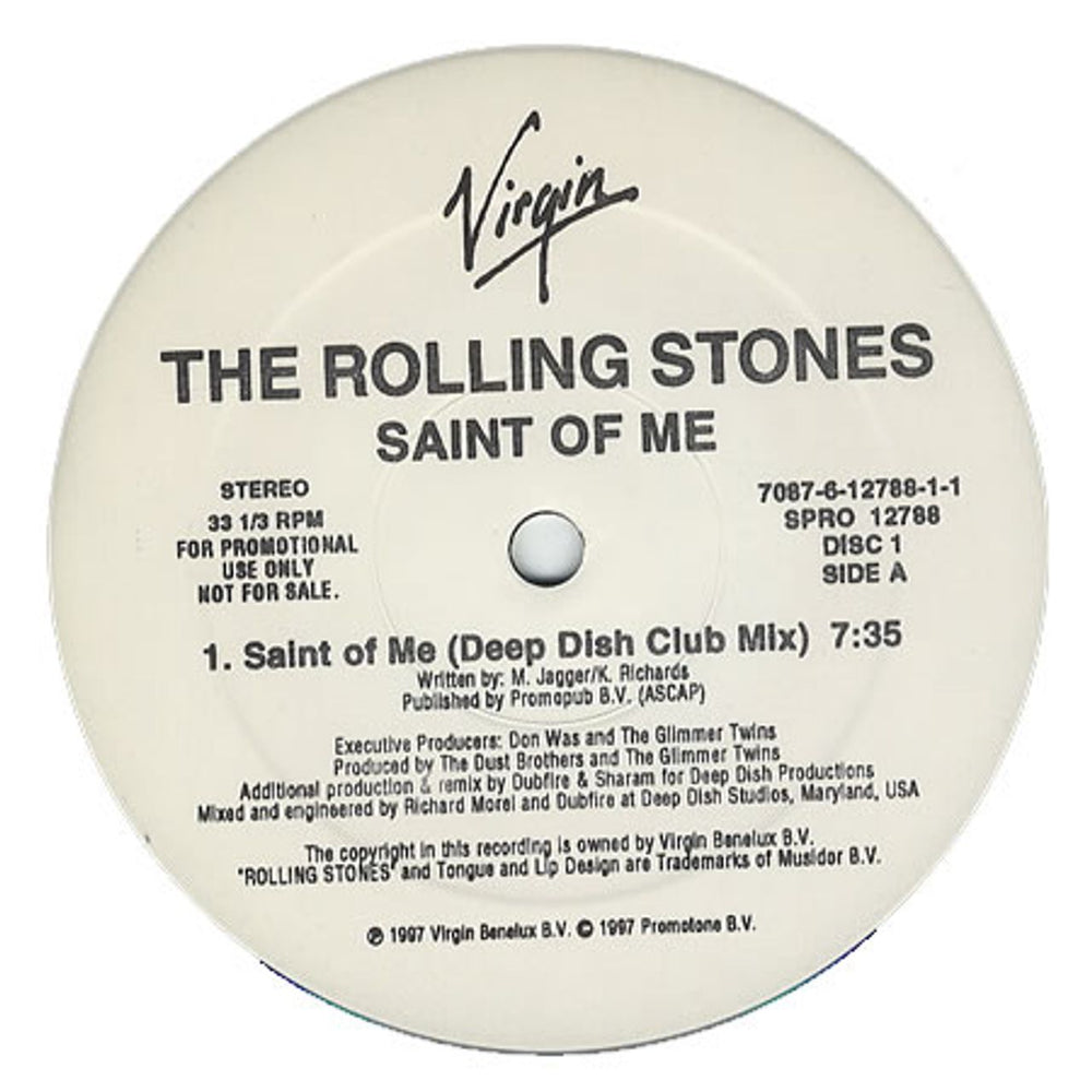 The Rolling Stones Saint Of Me - Double Pack US Promo 12" vinyl single (12 inch record / Maxi-single) SPRO-12788