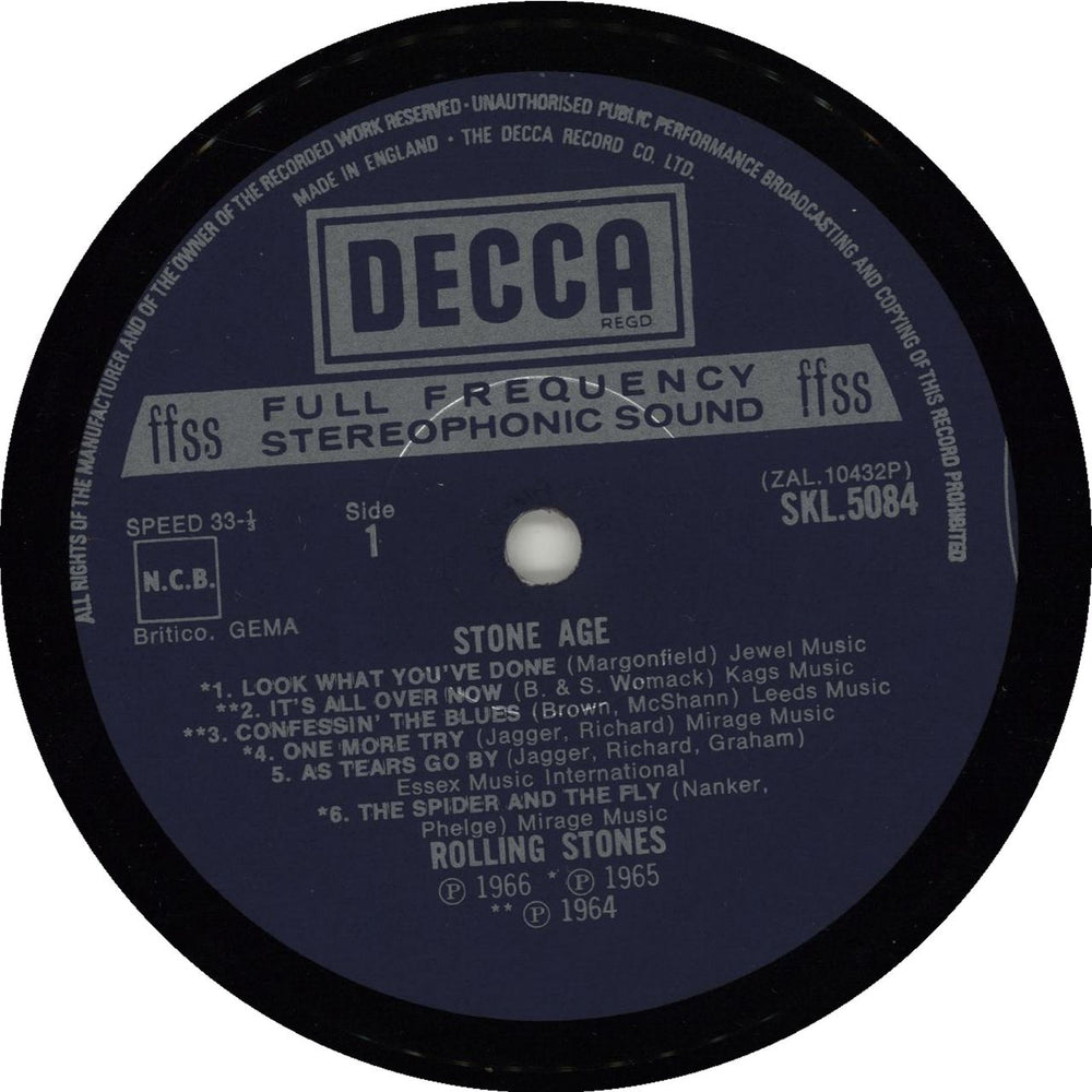 The Rolling Stones Stone Age UK vinyl LP album (LP record)