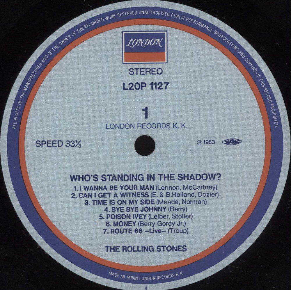 The Rolling Stones Who's Standing In The Shadow? + obi Japanese vinyl LP album (LP record) ROLLPWH59778