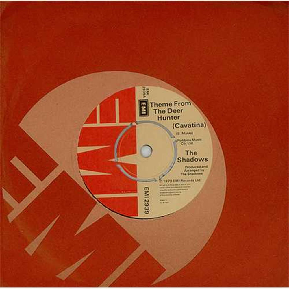 The Shadows Theme From The Deer Hunter (Cavatina) UK 7" vinyl single (7 inch record / 45) EMI2939