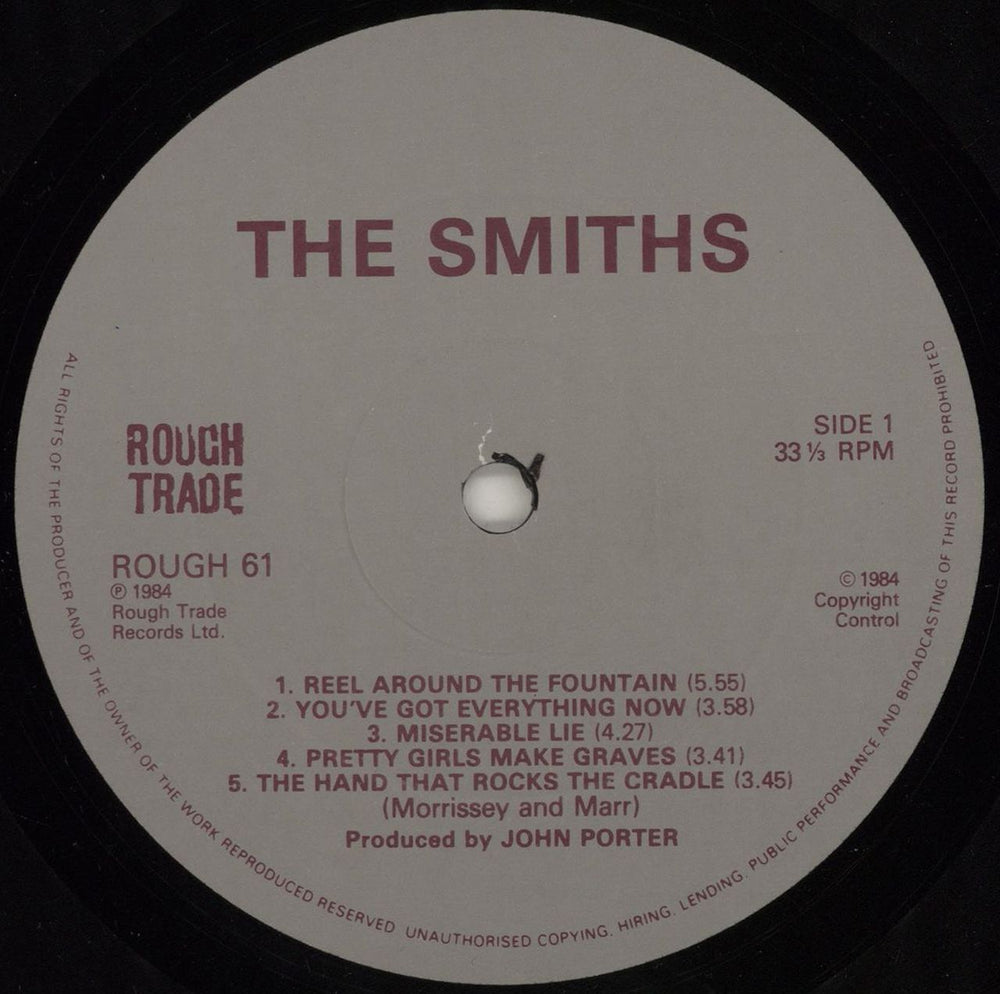 The Smiths The Smiths - 2nd - EX UK vinyl LP album (LP record) SMILPTH752708