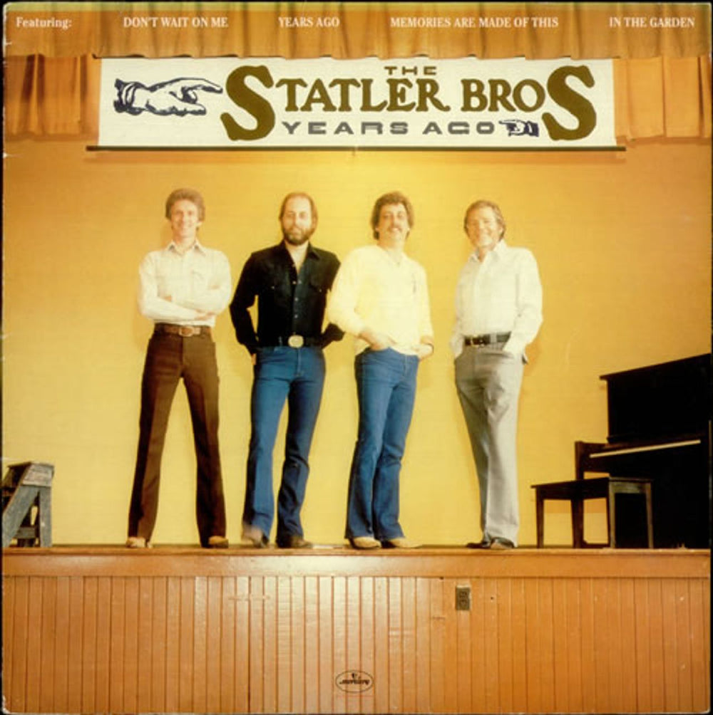 The Statler Brothers Years Ago UK vinyl LP album (LP record) 6337177