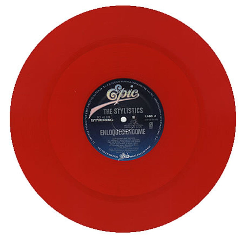 The Stylistics Enloqueciendome - Red Vinyl Mexican 12" vinyl single (12 inch record / Maxi-single) SCL-45.028