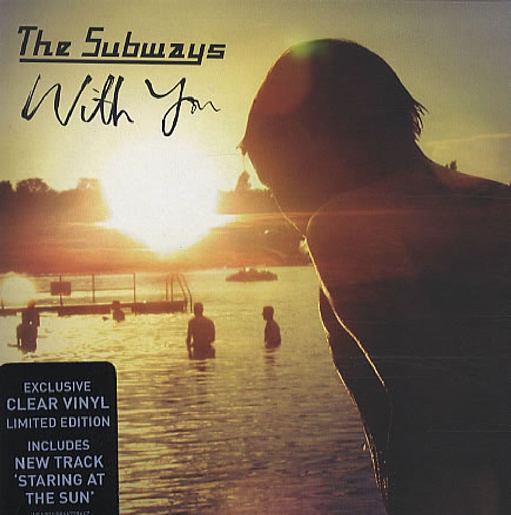 The Subways With You - Clear Vinyl UK 7" vinyl single (7 inch record / 45) WEA392