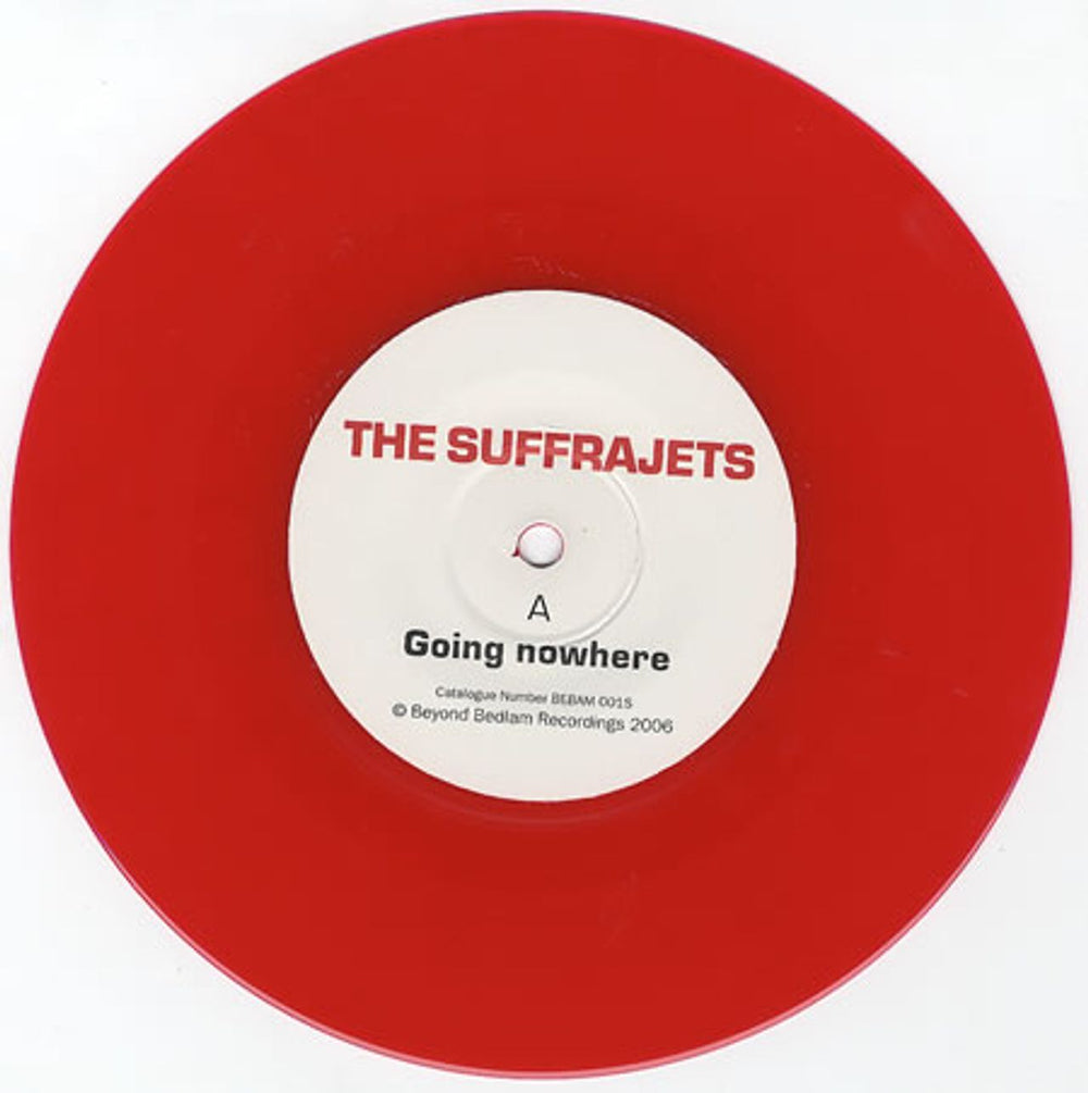 The Suffrajets Going Nowhere UK 7" vinyl single (7 inch record / 45) S.F07GO353231