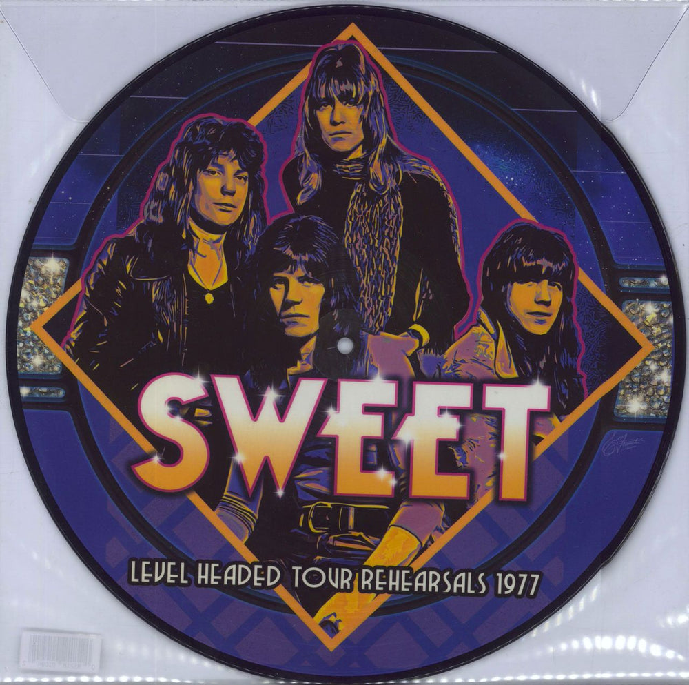 The Sweet Level Headed Tour Rehearsals 1977 US picture disc LP (vinyl picture disc album) 085218010942