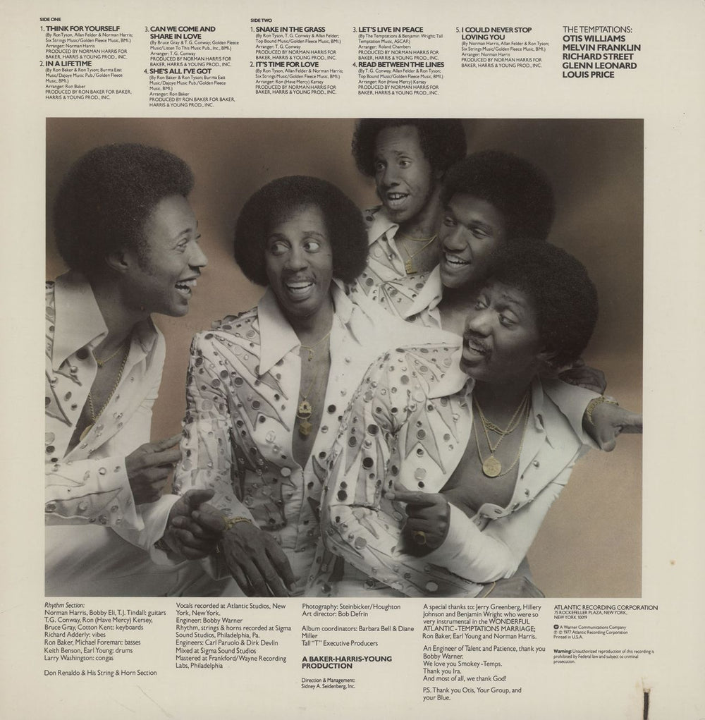 The Temptations Hear To Tempt You US vinyl LP album (LP record)