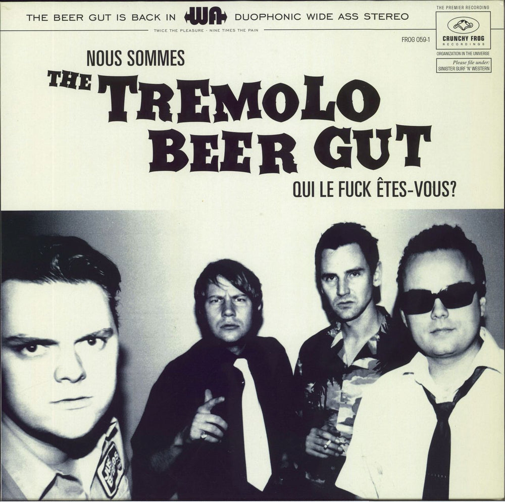 The Tremolo Beer Gut Nous Sommes The Tremolo Beer Gut Qui Le Fuck Êtes-Vous? Danish vinyl LP album (LP record) FROG059-1