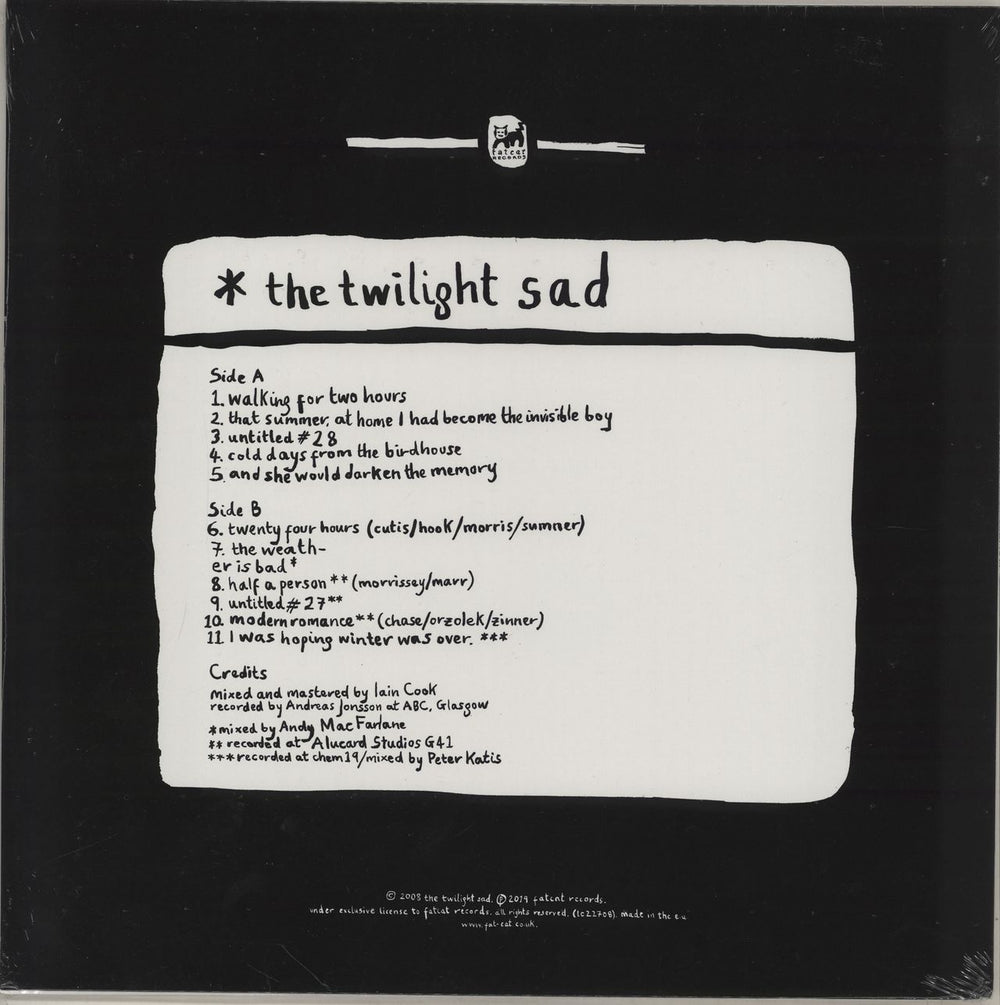 The Twilight Sad Killed My Parents And Hit The Road - Yellow UK vinyl LP album (LP record) 600116998798