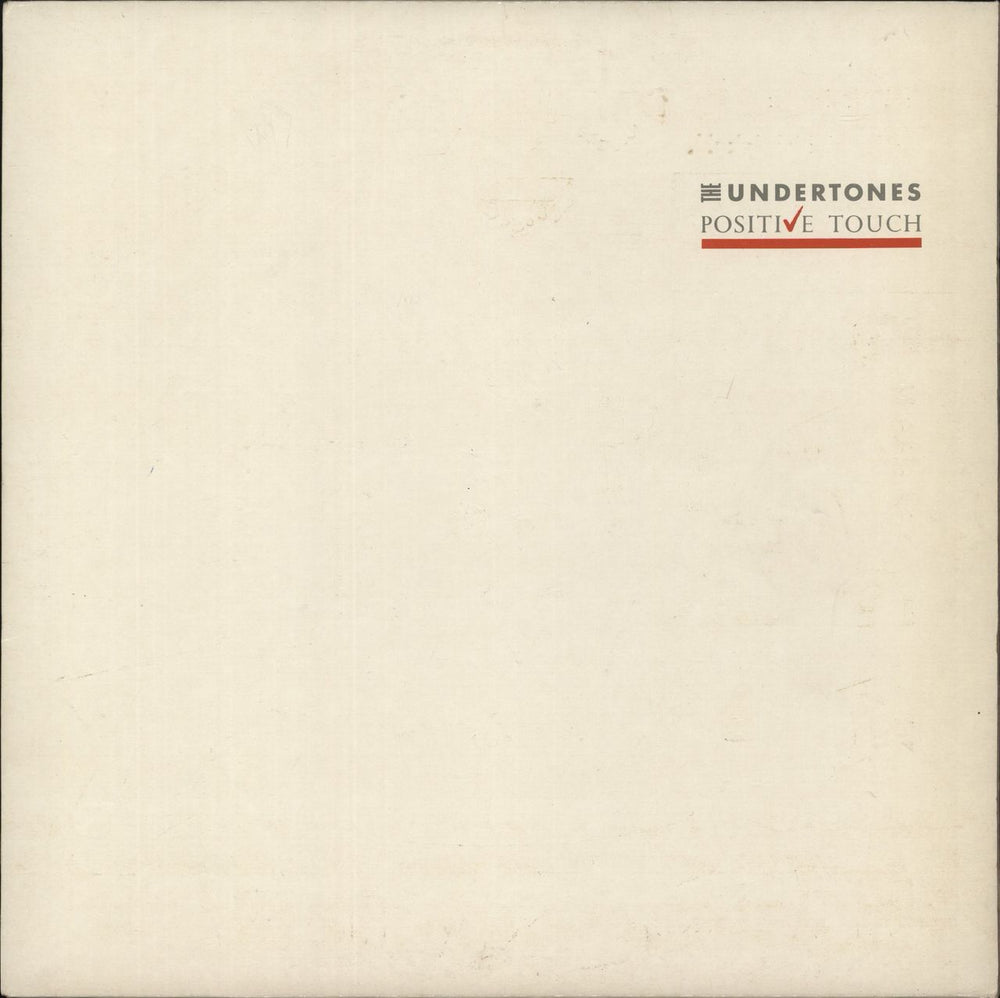 The Undertones Positive Touch - EX UK vinyl LP album (LP record) ARD103