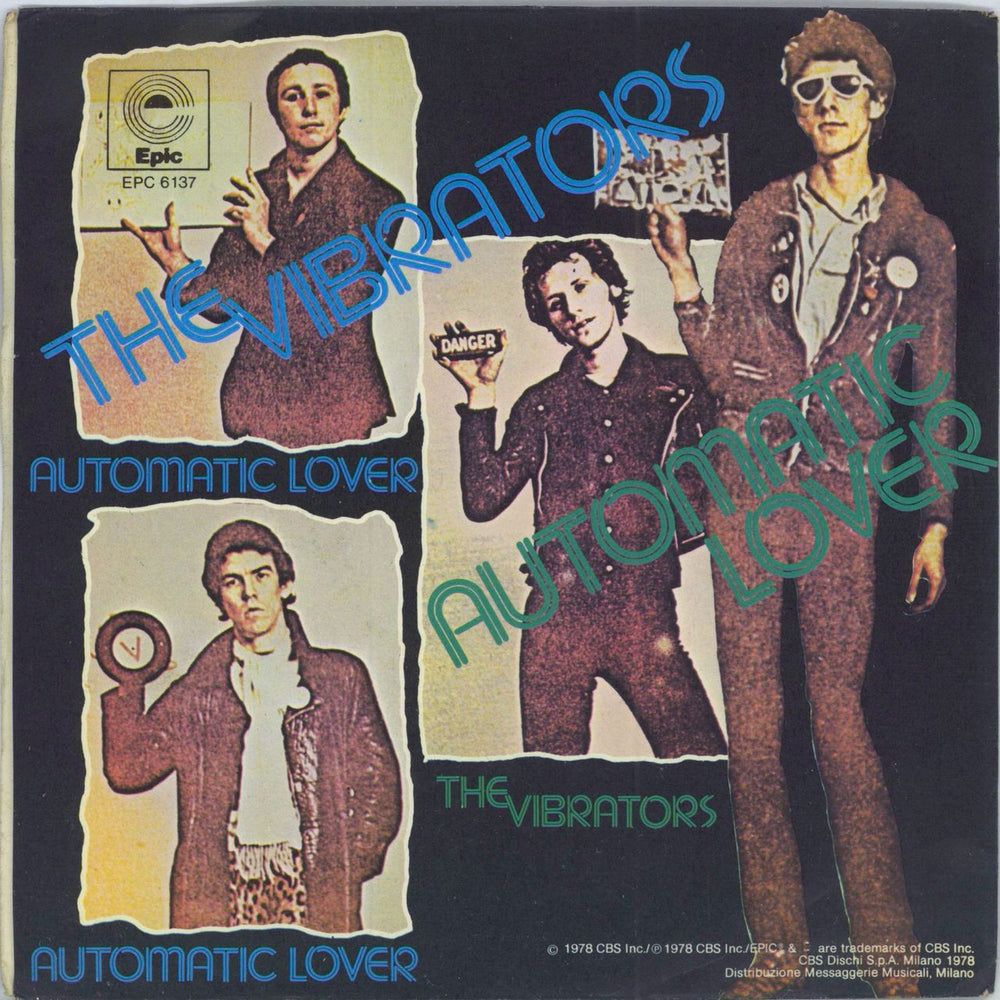 The Vibrators Automatic Lover - P/S Italian 7" vinyl single (7 inch record / 45)