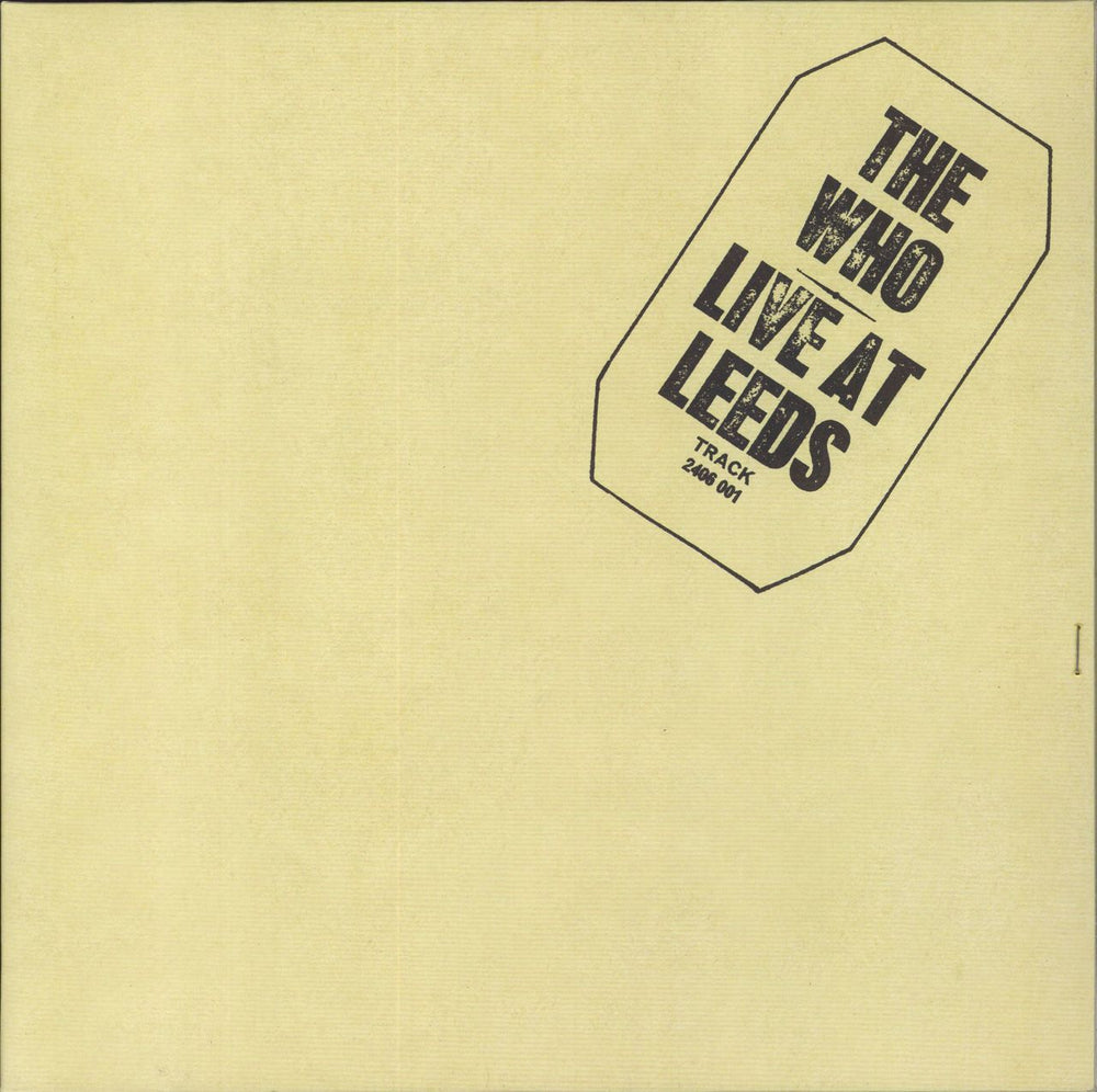 The Who Live At Leeds - 180gm Vinyl UK vinyl LP album (LP record) 5774830