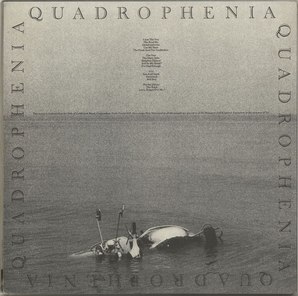 The Who Quadrophenia - VG UK 2-LP vinyl record set (Double LP Album)