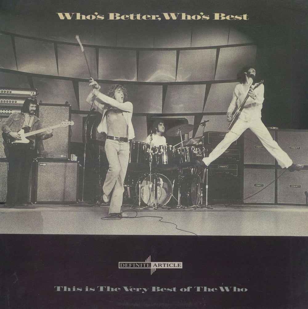 The Who Who's Better, Who's Best UK Promo vinyl LP album (LP record) WTV1