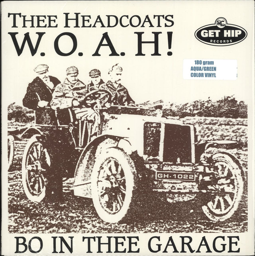 Thee Headcoats W.O.A.H. - Bo In Thee Garage - 180gram Aquamarine Vinyl US vinyl LP album (LP record) GH1022