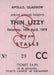 Thin Lizzy 1979 Tour + Ticket Stub UK tour programme