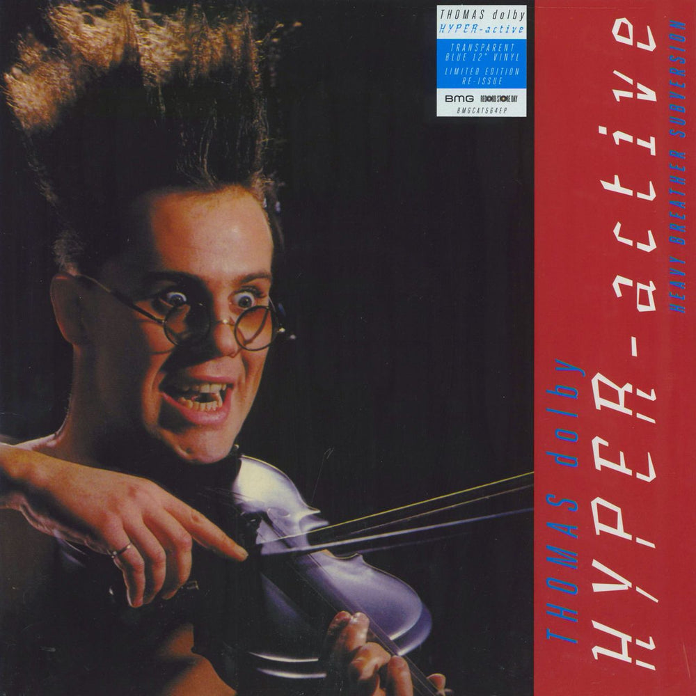 Thomas Dolby Hyper-active! - RSD 2022 - Blue Vinyl - Sealed UK 12" vinyl single (12 inch record / Maxi-single) BMGCAT564EP