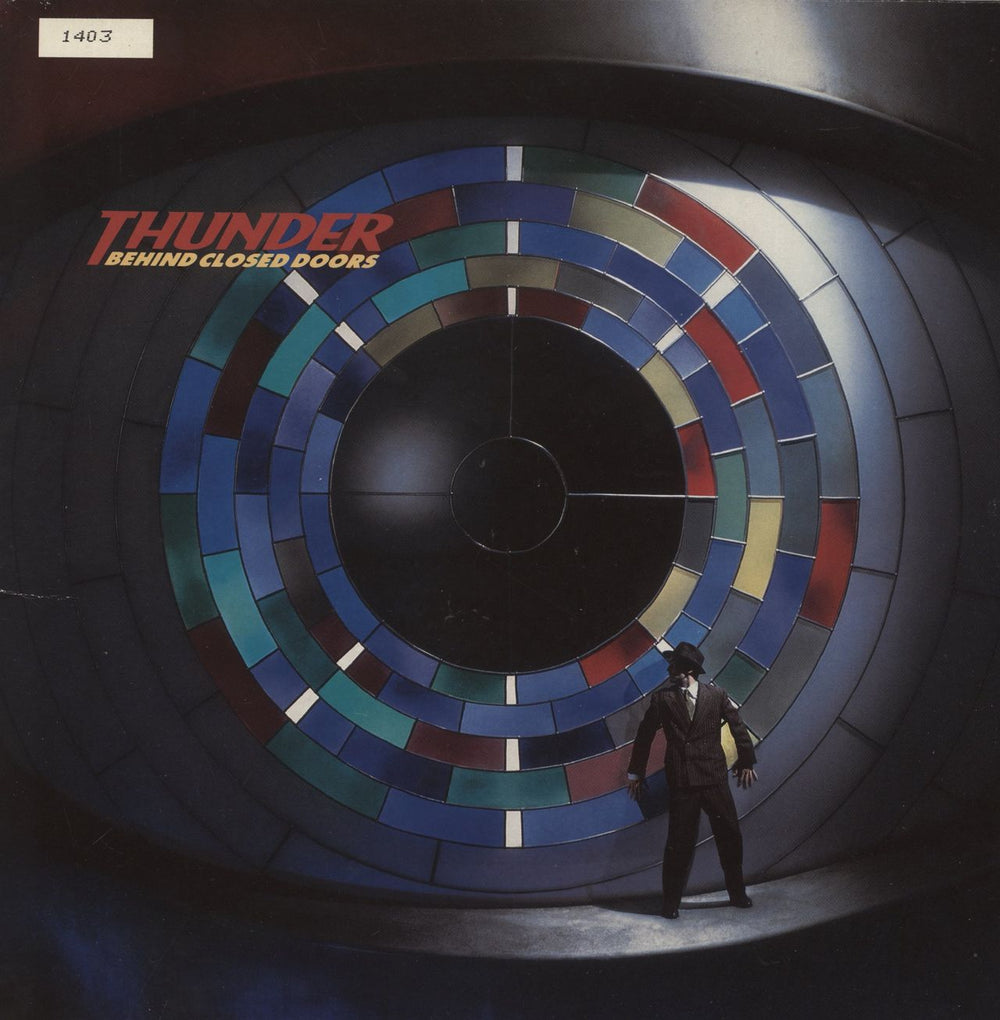 Thunder Behind Closed Doors - Red & Blue Vinyl UK 2-LP vinyl record set (Double LP Album) EMD1076