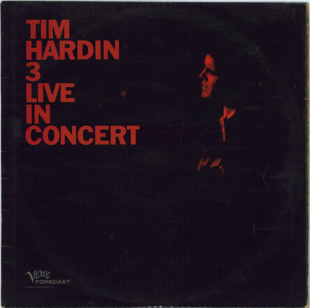 Tim Hardin Tim Hardin 3 - Live In Concert UK vinyl LP album (LP record) VLP6010