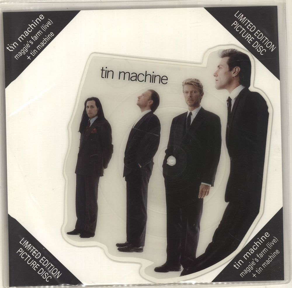 Tin Machine Maggie's Farm UK shaped picture disc (picture disc vinyl record) MTPD73