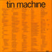Tin Machine Tin Machine - Orange Inner - Shrink UK vinyl LP album (LP record)