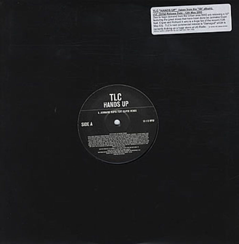 TLC Hands Up UK Promo 12" vinyl single (12 inch record / Maxi-single) HANDS01
