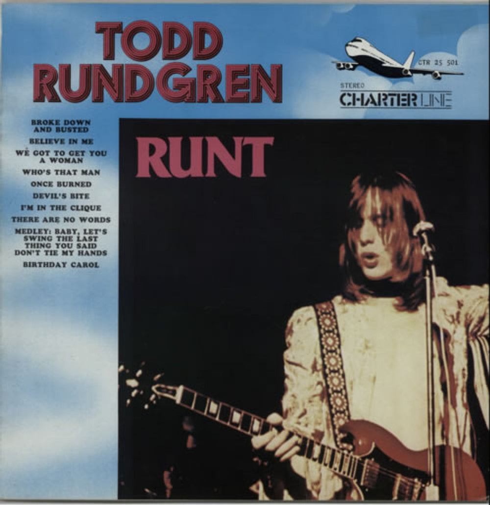 Todd Rundgren Runt Italian vinyl LP album (LP record) CTR25501