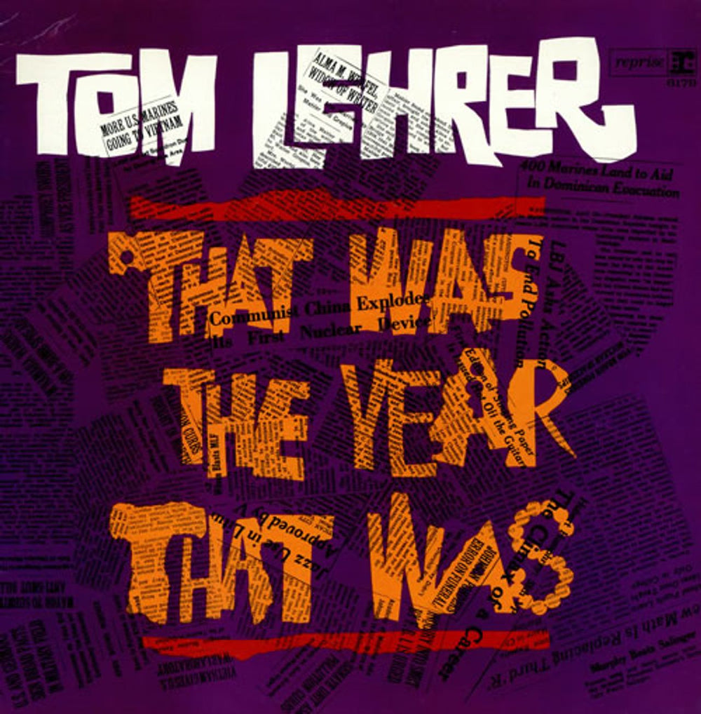 Tom Lehrer That Was The Year That Was UK vinyl LP album (LP record) R6179