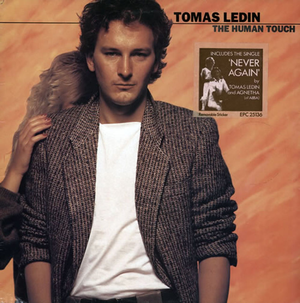 Tomas Ledin The Human Touch UK vinyl LP album (LP record) EPC25136