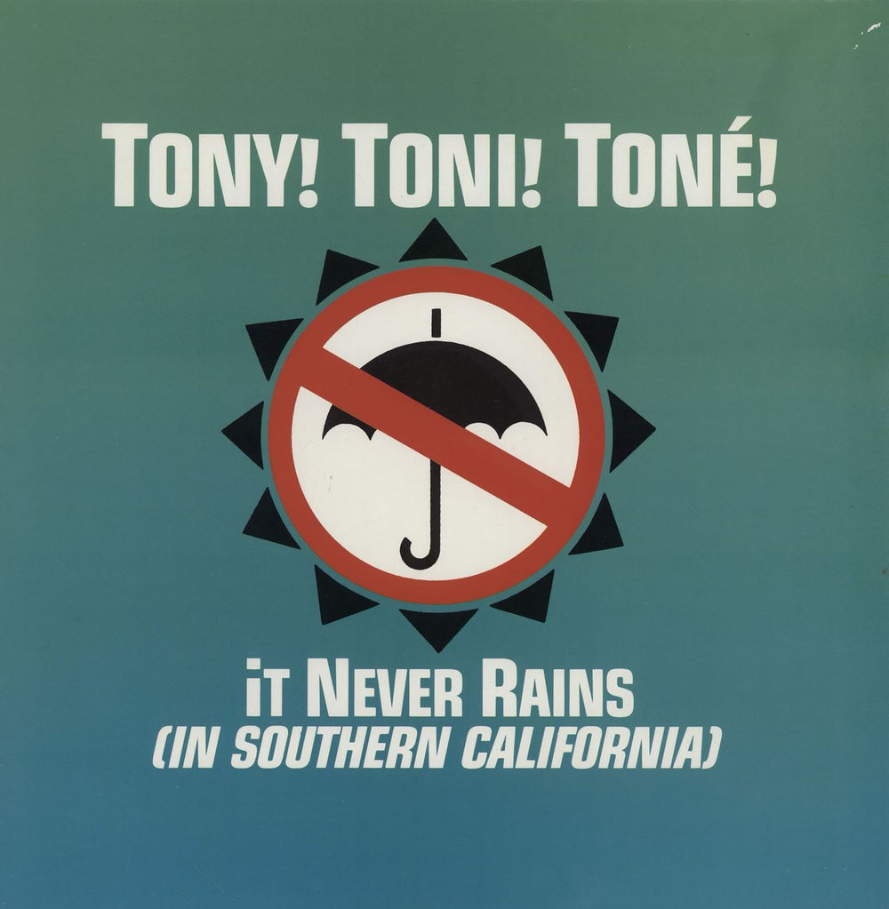 Tony Toni Toné It Never Rains (In Southern California) UK 12" vinyl single (12 inch record / Maxi-single) WINGX10