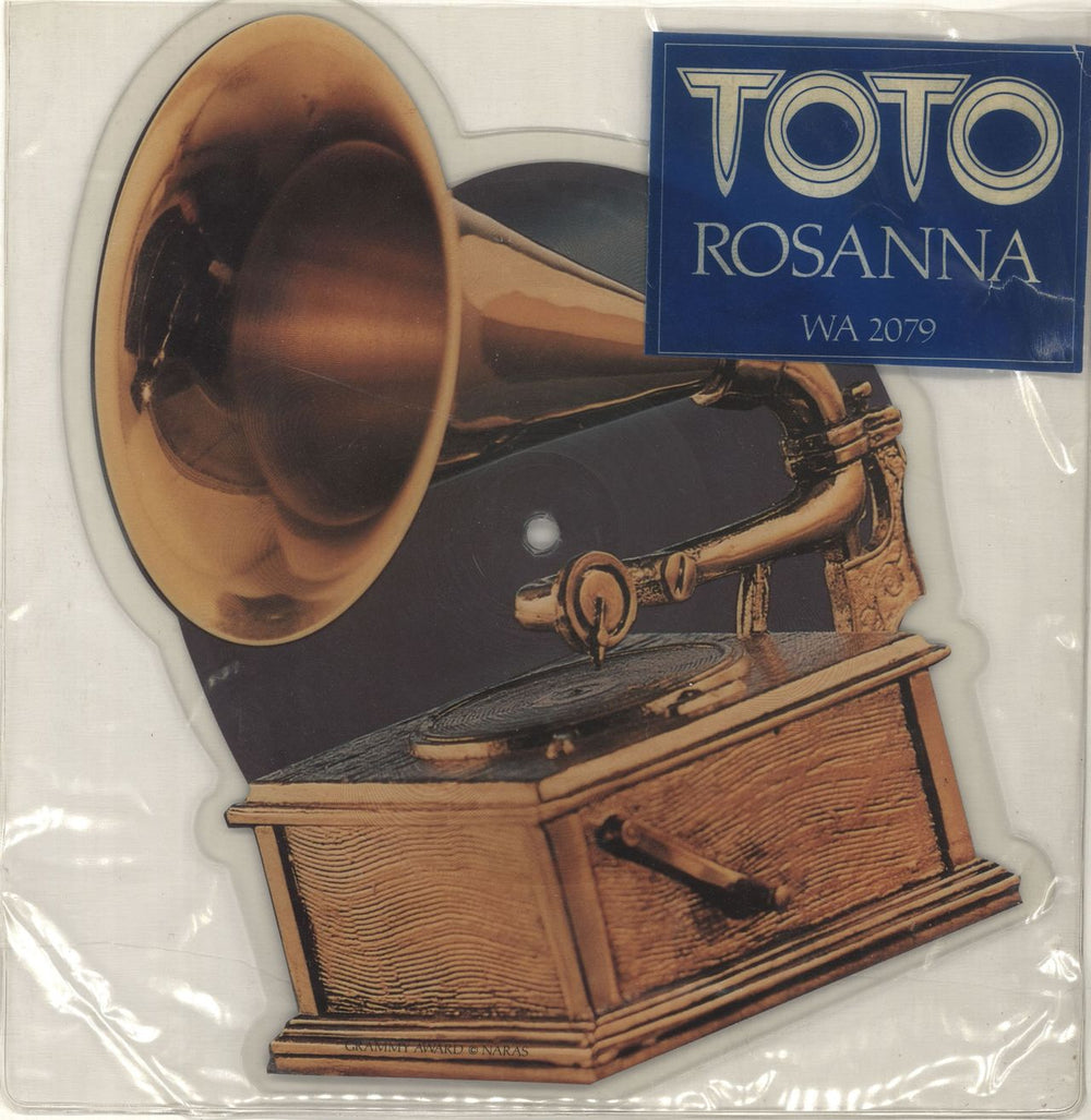 Toto Rosanna - Stickered PVC UK shaped picture disc (picture disc vinyl record) WA2079