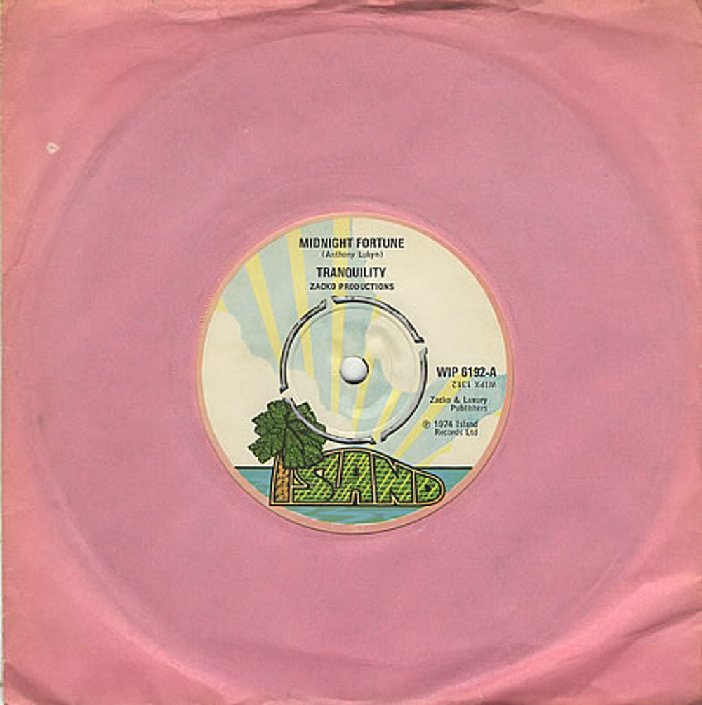 Tranquility Midnight Fortune UK 7" vinyl single (7 inch record / 45) WIP6192
