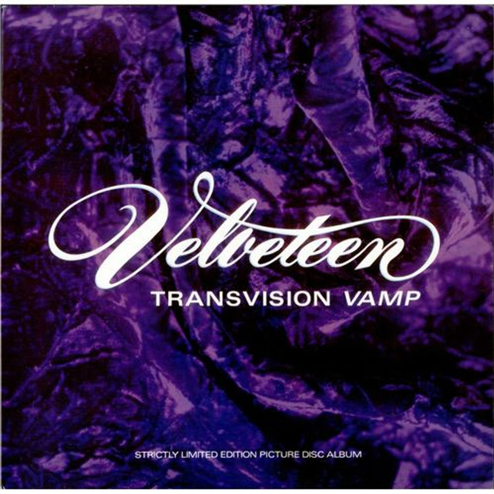 Transvision Vamp Velveteen UK picture disc LP (vinyl picture disc album) MCGP6050